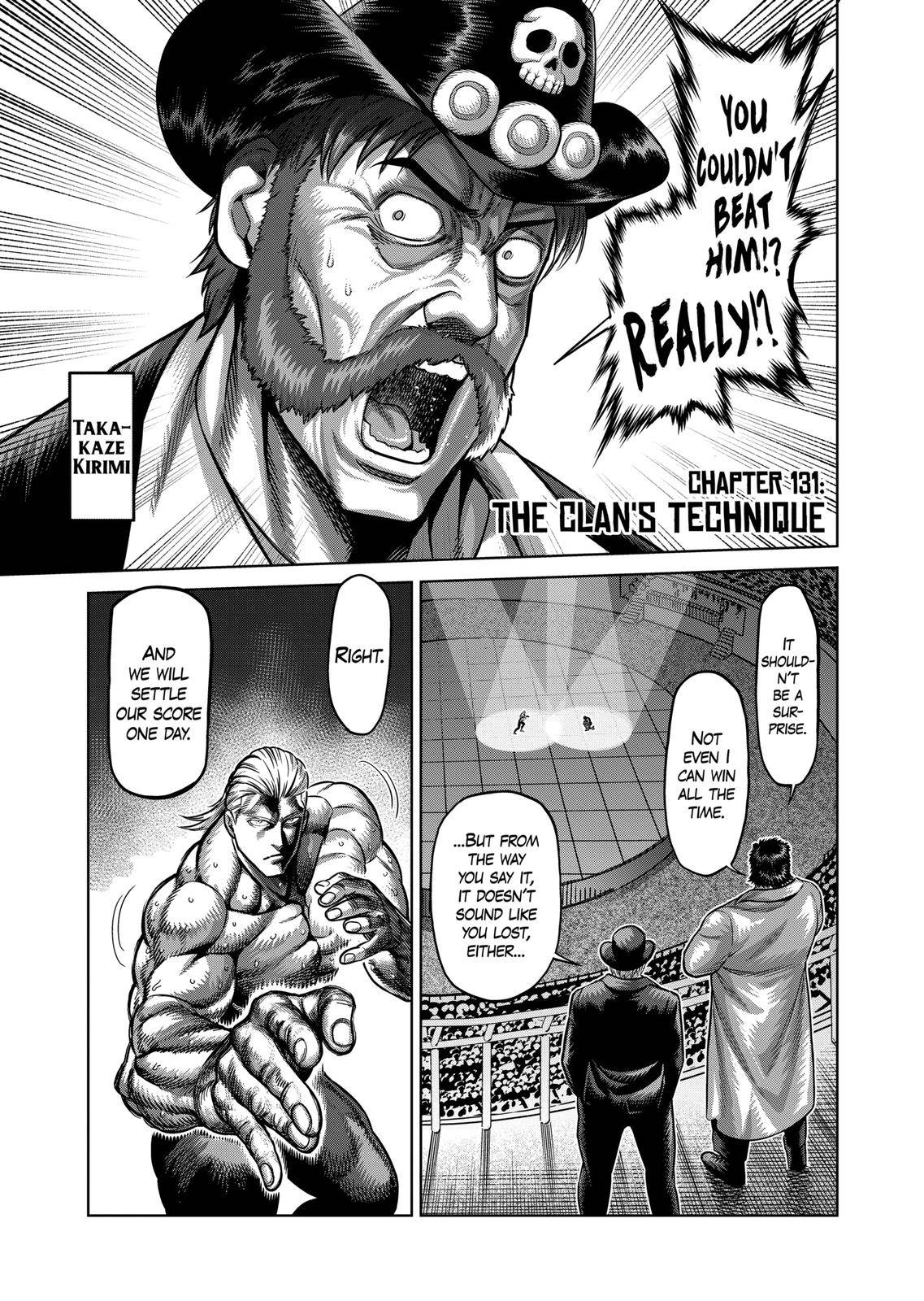 kengan Omega Chapter 131 The Clan s Technique Kengan Ashura